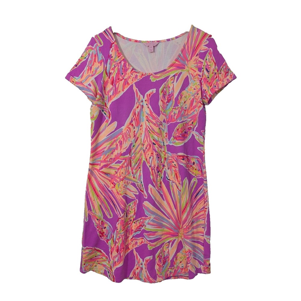 Lilly Pulitzer Tammy Dress Womens M Amethyst Sunseekers Beach Resort Vacation
